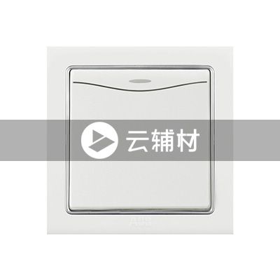 AN135 一位双控带装饰线开关 10AX (白色)