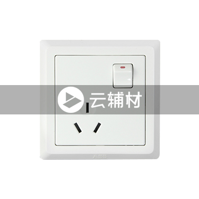 AE223 一位三极带开关插座 10A