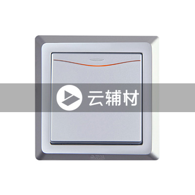 AE167-S 一位双控带灯开关（银色） 16AX