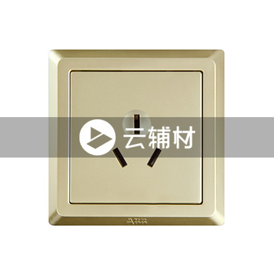 AE206-PG 一位三极插座 16A（香槟金）