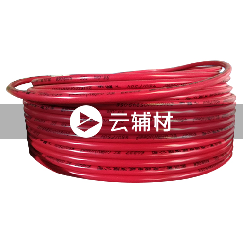 武汉二厂BVR10^铜塑软单芯电缆 红 100米