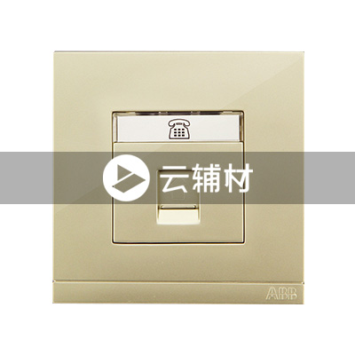 AG32144-PGPG 一位四芯电话插座，珍珠金