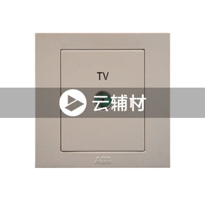 AH304-PG 一位带一分支电视插座