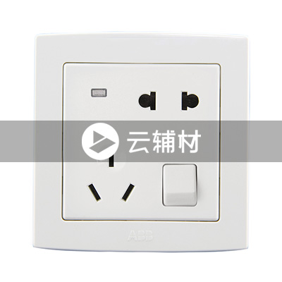 AL226二位二、三极带开关带灯插座 10A