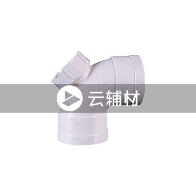 联塑PVC-U 90弯头160（带检查口）