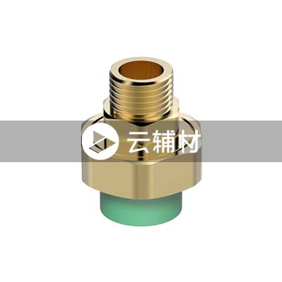 金牛绿翡翠 外螺铜活接20*1/2