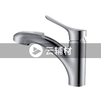 九牧JLT007-1X10-116太空铬单把抽拉面盆龙头