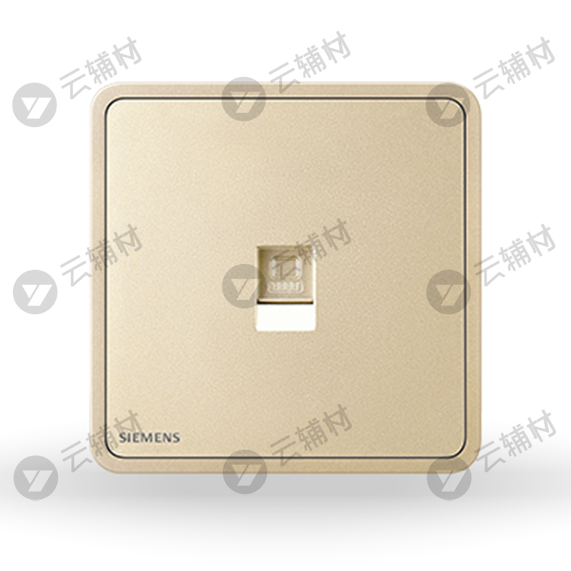 西门子睿绎星辉银一位电脑插座(超5类)