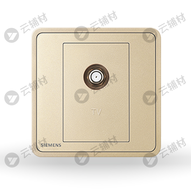 西门子睿绎星辉银一位宽频电视插座