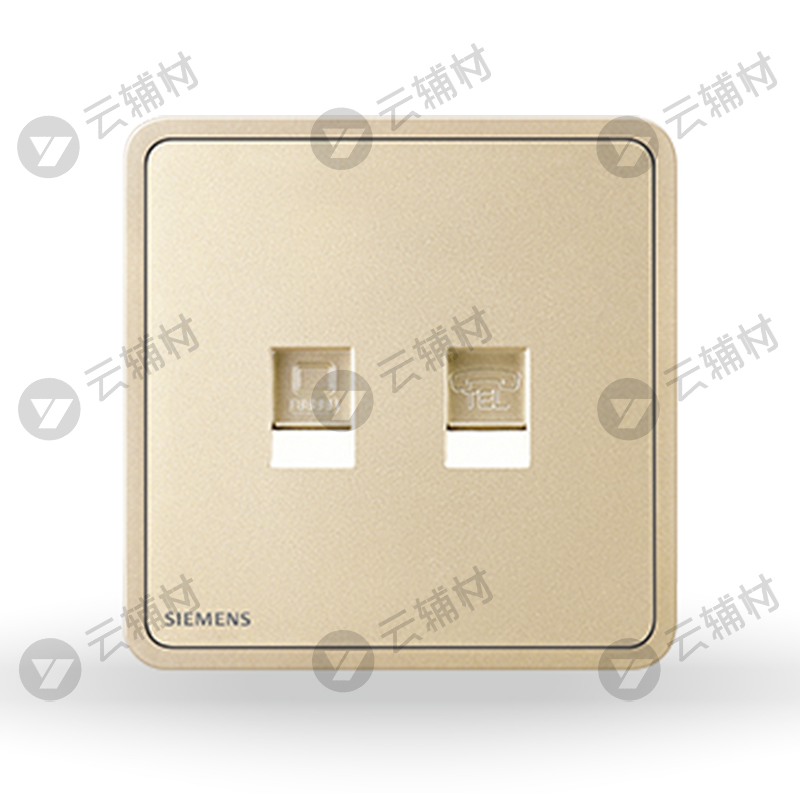 西门子睿绎星辉银电话+电脑(6类)插座