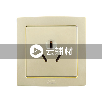 AL208-PG 一位英标三极插座（珍珠金）