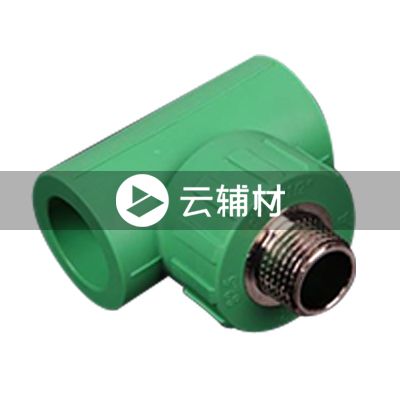 沃盾 外螺三通20*1/2（绿色）金